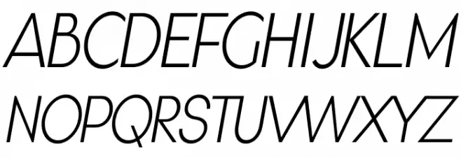 Gonzi Condensed PERSONAL USE Light Italic 字体 大写