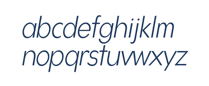 Gonzi Condensed PERSONAL USE Light Italic Lowercase