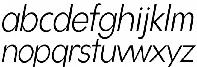 Gonzi Condensed PERSONAL USE Light Italic Schriftart Kleinbuchstaben