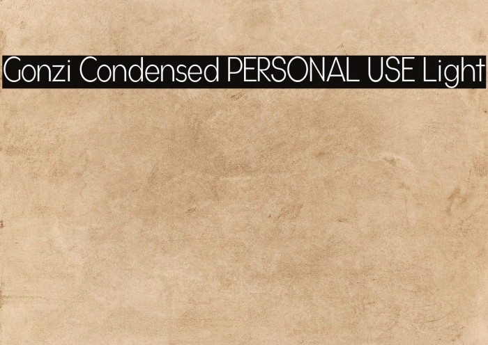Gonzi Condensed PERSONAL USE Light Example 2
