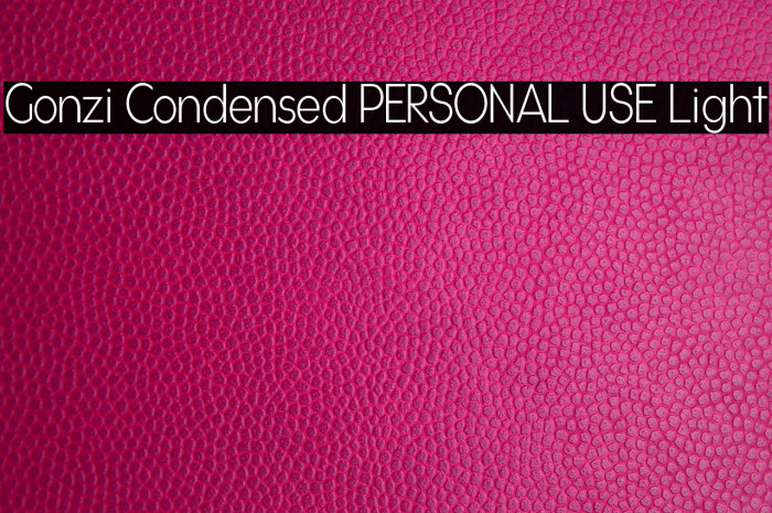 Gonzi Condensed PERSONAL USE Light Example 3