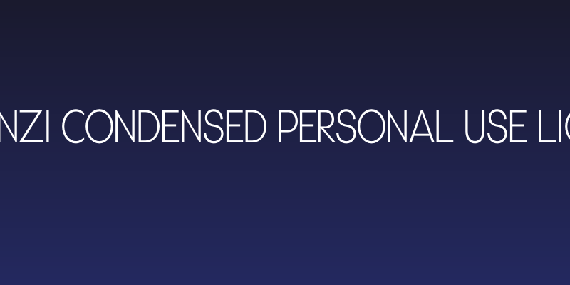 Gonzi Condensed PERSONAL USE Light Social Header