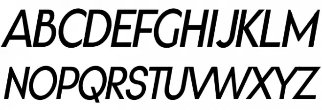 Gonzi Condensed PERSONAL USE Regular Italic خط أحرف كبيرة