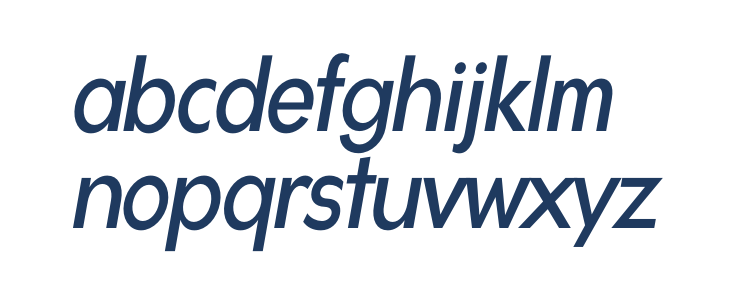 Gonzi Condensed PERSONAL USE Regular Italic Lowercase