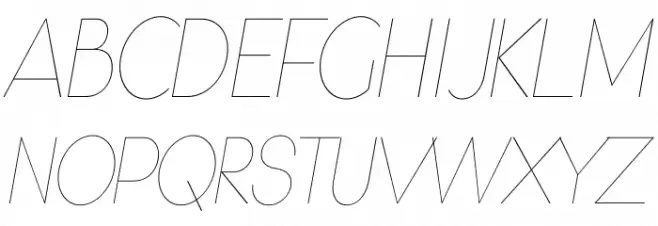 Gonzi Condensed PERSONAL USE Thin Italic Шрифта ВЕРХНИЙ