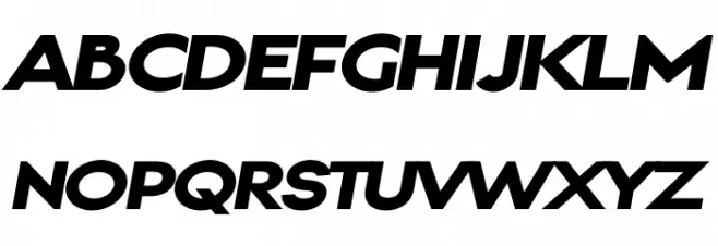 Gonzi Expanded PERSONAL USE Black Italic Schriftart Groß