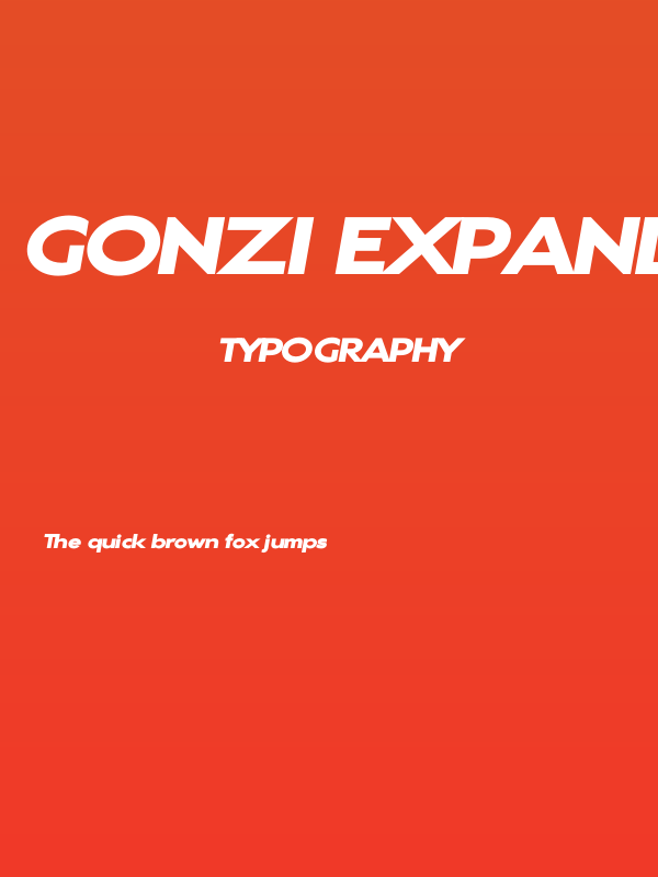 Gonzi Expanded PERSONAL USE Black Italic Poster