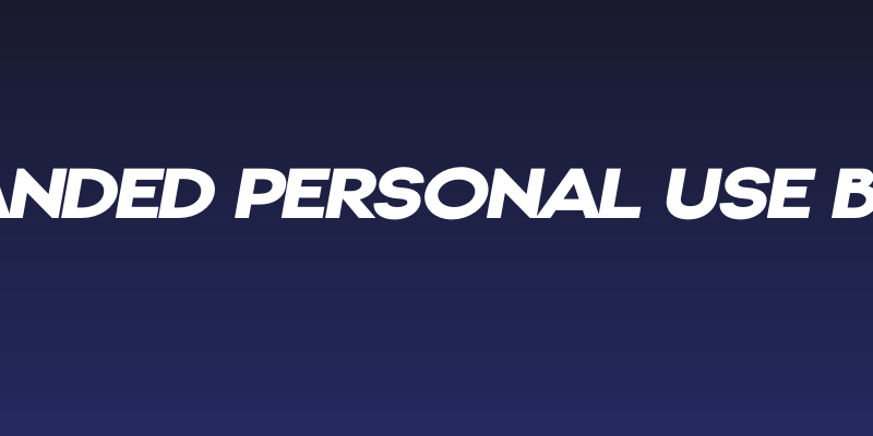 Gonzi Expanded PERSONAL USE Black Italic Social Header