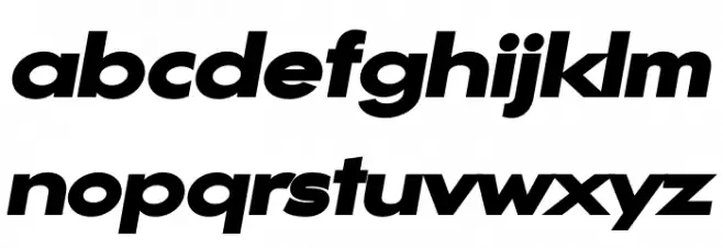 Gonzi Expanded PERSONAL USE Black Italic Schriftart Kleinbuchstaben