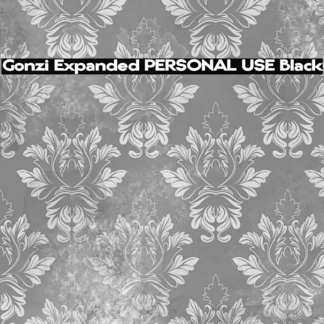 Gonzi Expanded PERSONAL USE Black Font examples