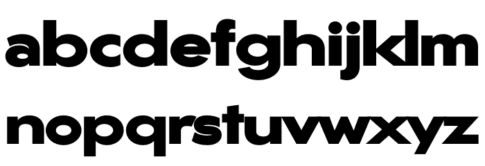 Gonzi Expanded PERSONAL USE Black Font LOWERCASE