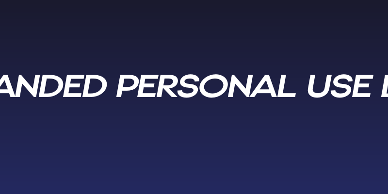 Gonzi Expanded PERSONAL USE Bold Italic Social Header