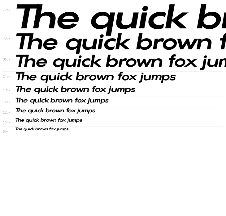 Gonzi Expanded PERSONAL USE Bold Italic Waterfall