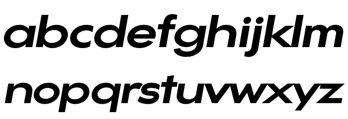 Gonzi Expanded PERSONAL USE Bold Italic Font LOWERCASE