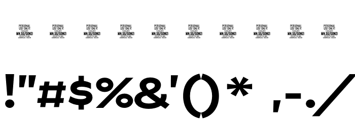 Gonzi Expanded PERSONAL USE Bold Font OTHER CHARS