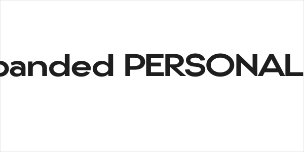 Gonzi Expanded PERSONAL USE Bold Logo