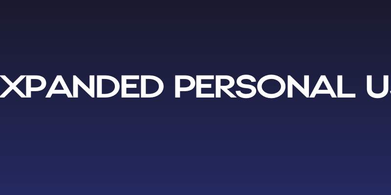 Gonzi Expanded PERSONAL USE Bold Social Header