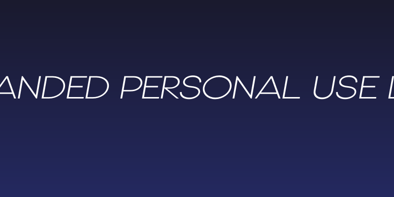 Gonzi Expanded PERSONAL USE Light Italic Social Header