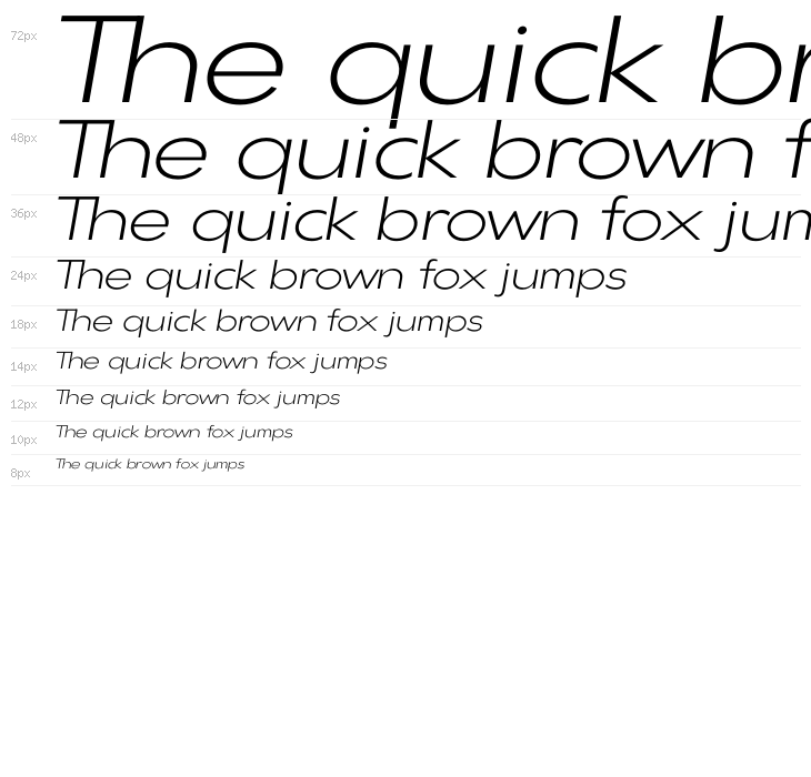 Gonzi Expanded PERSONAL USE Light Italic Waterfall