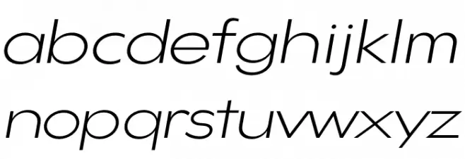 Gonzi Expanded PERSONAL USE Light Italic Шрифта строчной