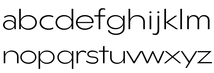 Gonzi Expanded PERSONAL USE Light Font LOWERCASE