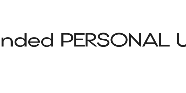 Gonzi Expanded PERSONAL USE Regular Logo