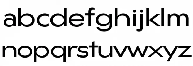 Gonzi Expanded PERSONAL USE Regular Schriftart Kleinbuchstaben