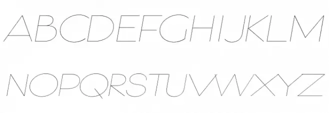 Gonzi Expanded PERSONAL USE Thin Italic 字体 大写
