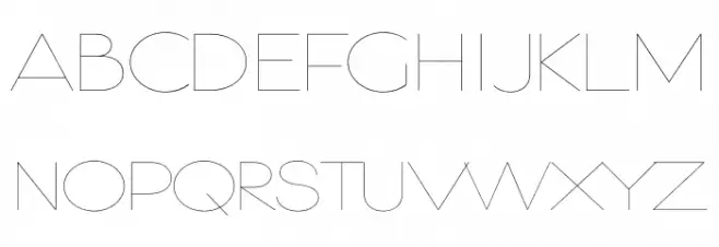 Gonzi Expanded PERSONAL USE Thin Schriftart Groß