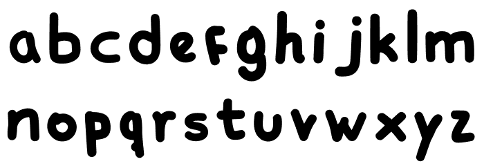 Gonzo Regular Font LOWERCASE
