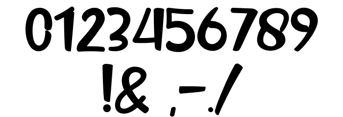 Goo Easter Font OTHER CHARS