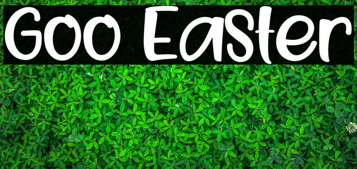Goo Easter Font examples