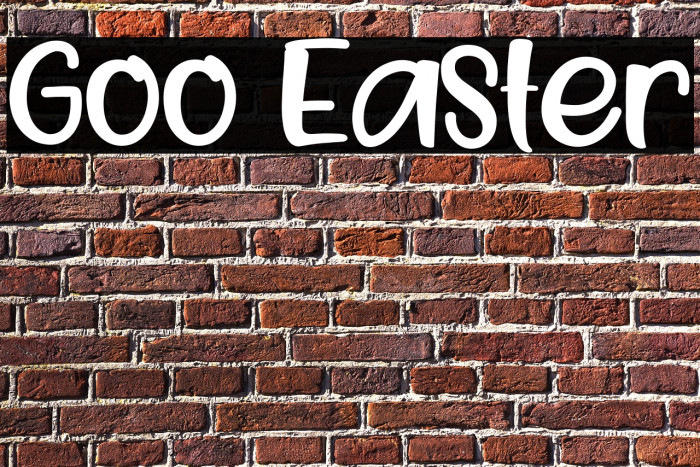 Goo Easter Font examples