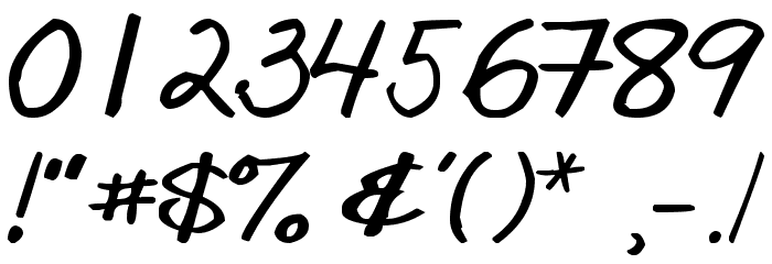 Goobascript Font OTHER CHARS