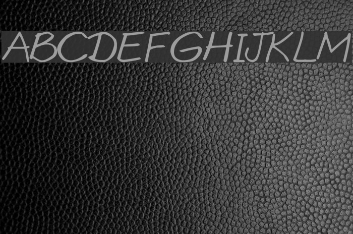 Goobascript Font examples