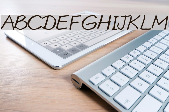 Goobascript Font examples