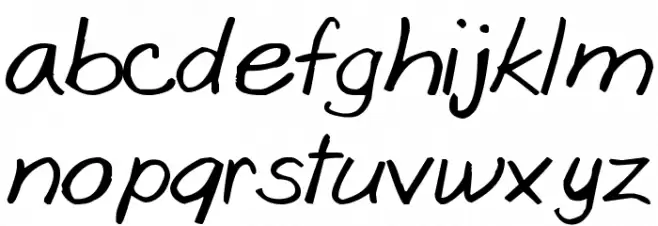 Goobascript 字体 小写