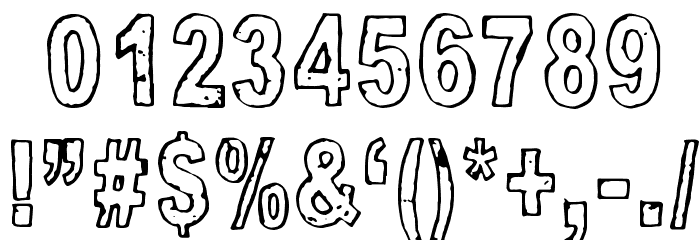 Good And Evil Day Font OTHER CHARS