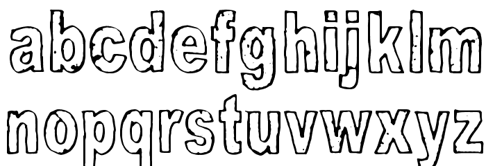 Good And Evil Day Font LOWERCASE