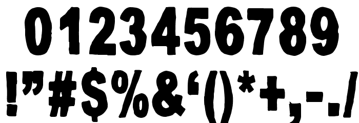 Good And Evil Night フォント その他の文字