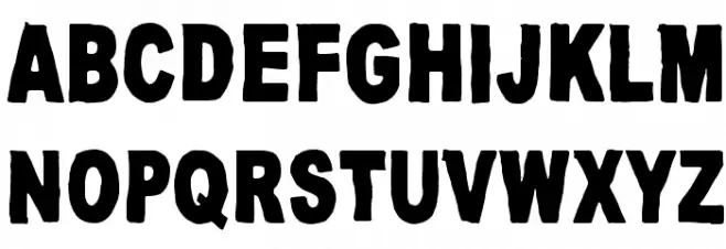 Good And Evil Night Font UPPERCASE