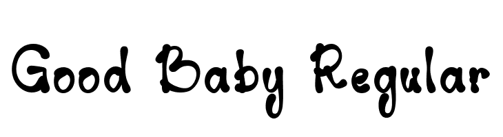 Good Baby Regular  नि: शुल्क फ़ॉन्ट्स डाउनलोड