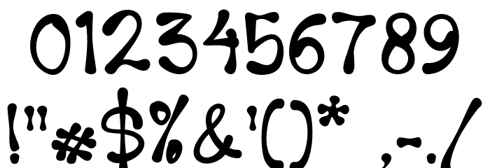 Good Baby Regular Font OTHER CHARS