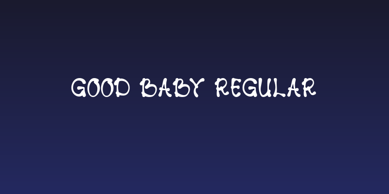 Good Baby Regular Social Header