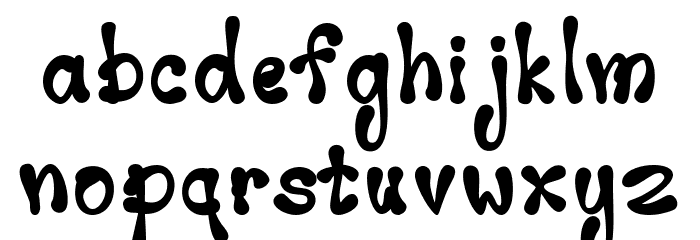 Good Baby Regular Font LOWERCASE