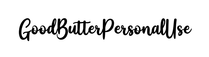 Good Butter Personal Use  Frei Schriftart Herunterladen