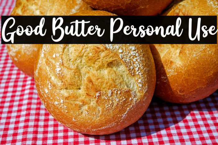 Good Butter Personal Use Example 2
