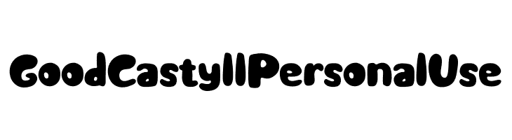Good Castyll Personal Use  baixar fontes gratis