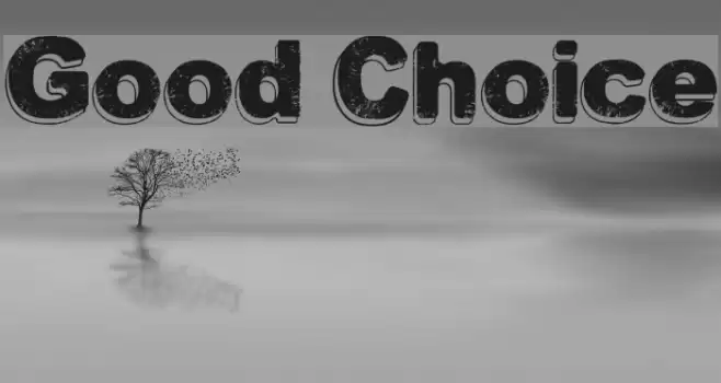 Good Choice Font examples