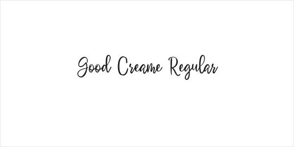Good Creame Regular Logo
